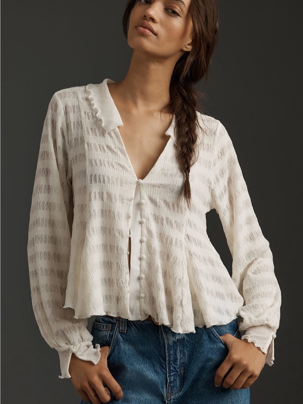 Anthropolgie feminine top